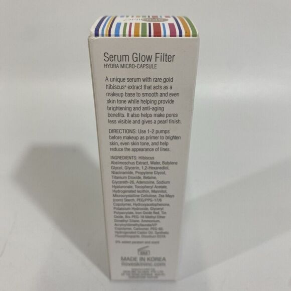 Skin Inc Serum Glow Filter Gold Hibiscus Extract Makeup Base- 1 oz New! - Picture 3 of 5
